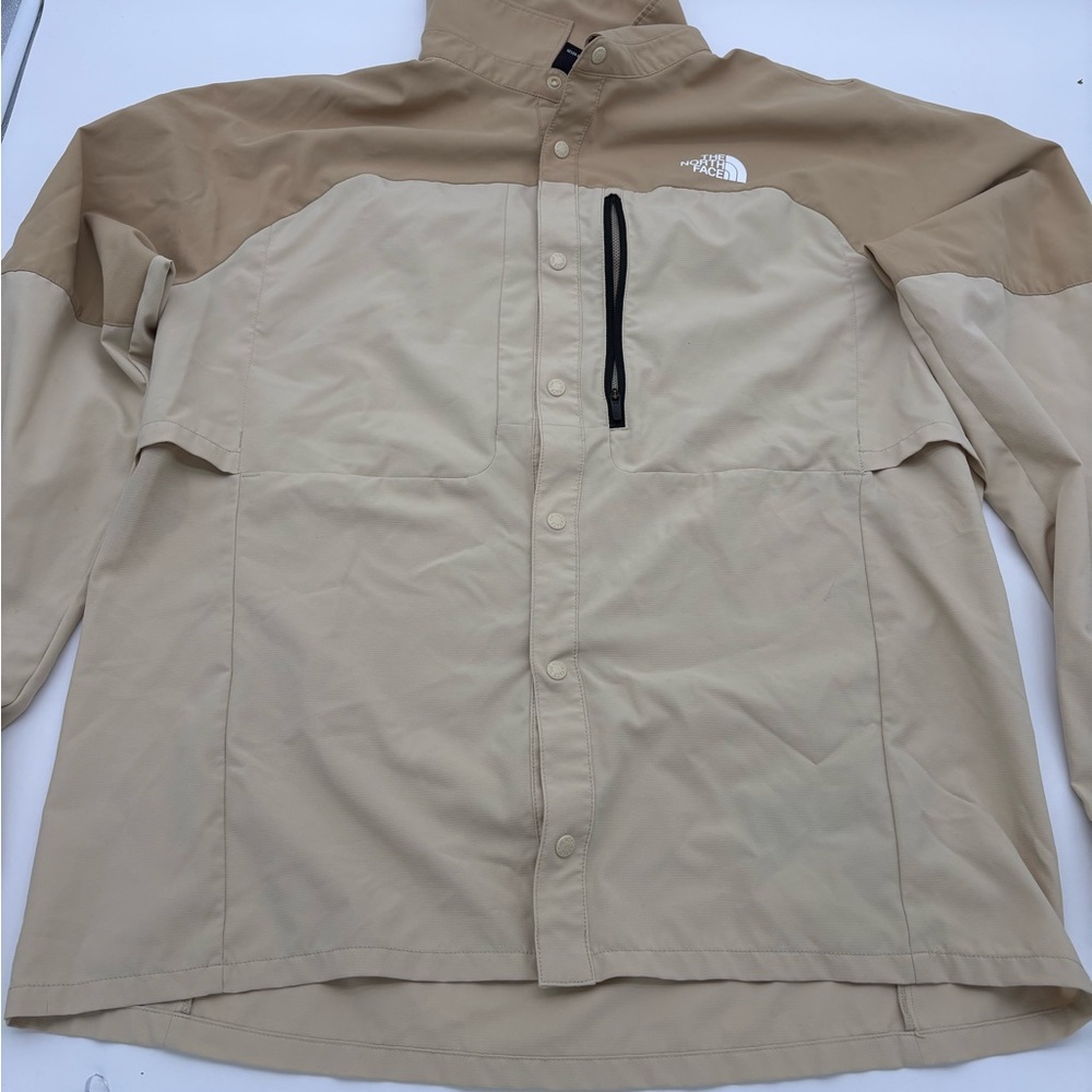 The North Face Men's Two-Tone Beige Trail Shirt UPF